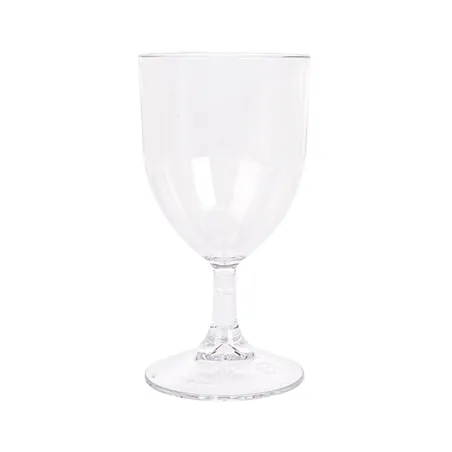 VERRES À PIED À VIN  175 ML Ø 6,8/6,6x13,5 CM TRANSPARENT POLYCARBONATE (1 UNITÉ)