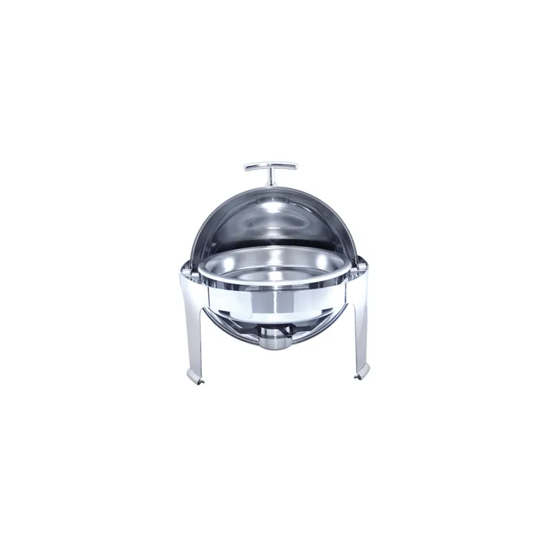 CHAFING DISH ROND  6 L Ø 48x47 CM ARGENTE INOX (1 UNITÉ)