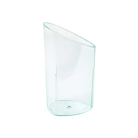 EMBALLAGES APÉRITIF CYLINDRE  90 ml 4,7x4,7x8,1 CM VERT D'EAU PS (600 UNITÉ)