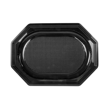 PLATEAUX TRAITEUR   35x25x2 CM NOIR RPET (100 UNITÉ)