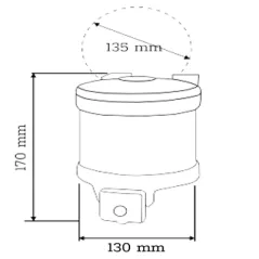 DISTRIBUTEUR SAVON 1 L.   13,5x13x17 CM ABS (1 UNITÉ)