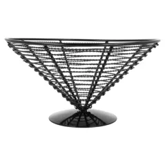 BASKET ARTINOX  Ø 23x12,5 CM NOIR ACIER (1 UNITÉ)