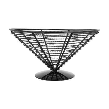 BASKET ARTINOX  Ø 23x12,5 CM NOIR ACIER (1 UNITÉ)