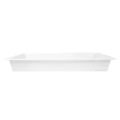 BACS GN 1/1   53 x 32 x 6,5 (h) CM BLANC MÉLAMINE (3 UNITÉ)