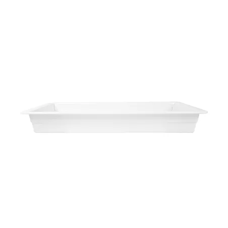 BACS GN 1/1   53 x 32 x 6,5 (h) CM BLANC MÉLAMINE (3 UNITÉ)