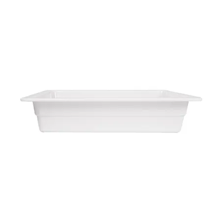BACS GN 1/2   32,5 x 26 x 6,5 (h) CM BLANC MÉLAMINE (6 UNITÉ)