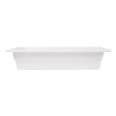 BACS GN 1/3   32,5 x 17,5 x 6,5 (h) CM BLANC MÉLAMINE (6 UNITÉ)