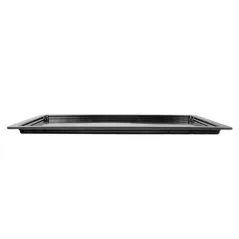 BACS GN 1/1   53 x 32,5 x 2 (h) CM NOIR MÉLAMINE (6 UNITÉ)