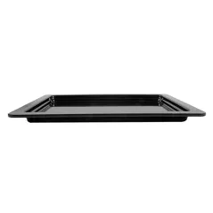 BACS GN 1/2   32,5 x 26 x 2 (h) CM NOIR MÉLAMINE (6 UNITÉ)