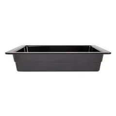 BACS GN 1/2   32,5 x 26 x 6,5 (h) CM NOIR MÉLAMINE (6 UNITÉ)
