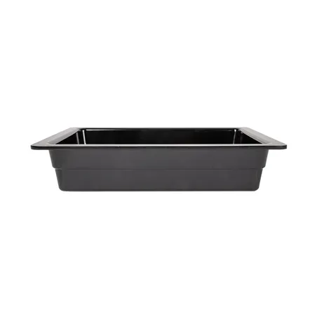 BACS GN 1/2   32,5 x 26 x 6,5 (h) CM NOIR MÉLAMINE (6 UNITÉ)