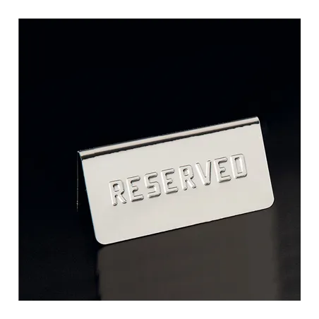 PLAQUE DE TABLE "RESERVED"