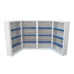 ARMOIRE PHARMACIE   52,5x19,5x53 CM BLANC ACIER (1 UNITÉ)