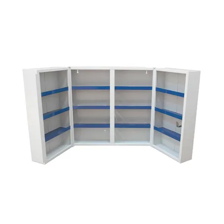 ARMOIRE PHARMACIE   52,5x19,5x53 CM BLANC ACIER (1 UNITÉ)