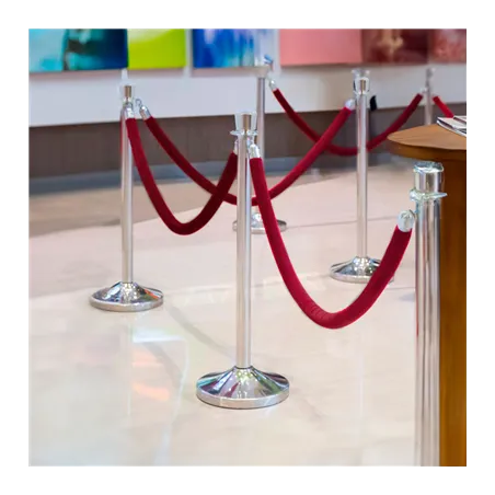 COLONNES MOBILES   Ø 32x93,5 CM ARGENTE INOX (2 UNITÉ)
