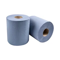 SERVIETTE MAXI BARRIL ECOLABEL 2 PLIES  20 G/M2 Ø 20x21,6 CM BLEU OUATE (6 UNITÉ)