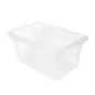 BAC ALIMENTAIRE 18 L 45,6x30,2x22,9 CM TRANSPARENT POLYCARBONATE (1 UNITÉ) BAC ALIMENTAIRE