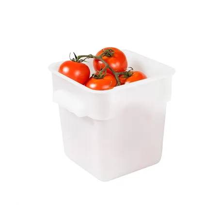 BAC ALIMENTAIRE  4 L 18x18x19 CM BLANC PP (1 UNITÉ)
