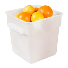 BAC ALIMENTAIRE  8 L 22,5x22,5x23 CM BLANC PP (1 UNITÉ)