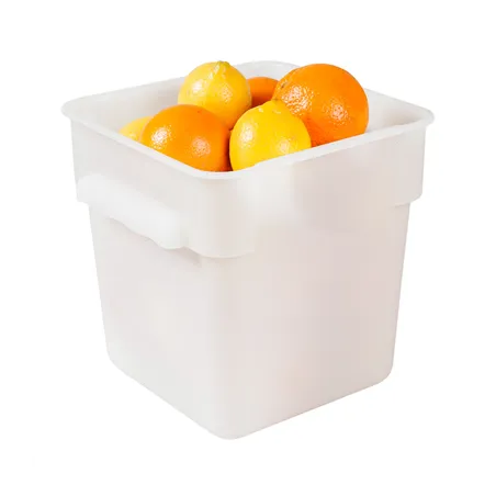 BAC ALIMENTAIRE  8 L 22,5x22,5x23 CM BLANC PP (1 UNITÉ)