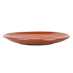 ASSIETTES EN FAÏENCE   Ø 20x2,3 CM MARRON ROUGEATRE CERAMIQUE (12 UNITÉ)