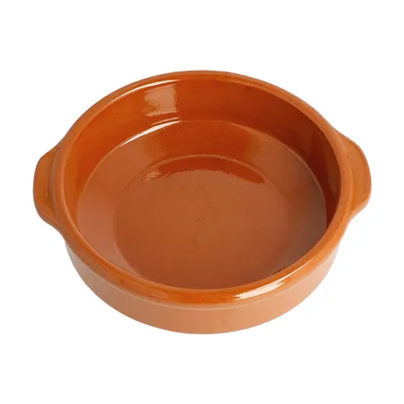 RÉCIPIENTS EN FAÏENCE AVEC ANSES  450 ML Ø 15x4,5 CM MARRON ROUGEATRE CERAMIQUE (20 UNITÉ)