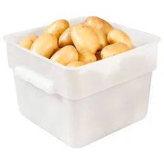 BAC ALIMENTAIRE  12 L 28,5x28,5x21 CM BLANC PP (1 UNITÉ)