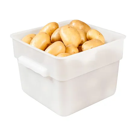 BAC ALIMENTAIRE  12 L 28,5x28,5x21 CM BLANC PP (1 UNITÉ)