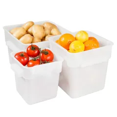 BAC ALIMENTAIRE  18 L 28,5x28,5x32 CM BLANC PP (1 UNITÉ)