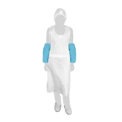 MANCHONS ÉLASTIQUES  40µ 36 CM BLEU LDPE (100 UNITÉ)