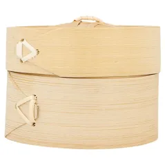 RÉCIPIENTS MINI DIM-SUM BAMBOO  Ø 8x6 CM NATUREL BAMBOU (10 UNITÉ)