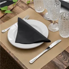 SETS DE TABLE SPUNBOND  60 G/M2 30x40 CM SABLE PP (800 UNITÉ)