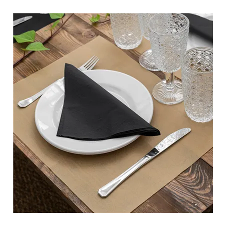 SETS DE TABLE SPUNBOND  60 G/M2 30x40 CM SABLE PP (800 UNITÉ)