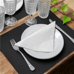SETS DE TABLE SPUNBOND  60 G/M2 30x40 CM NOIR PP (800 UNITÉ)