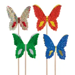 DÉCORS POUR GLACES - PAPILLONS METALISÉS