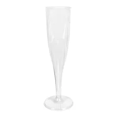 FLÛTES INJECTÉES "CHAMPAGNE" PETITES  100 ML Ø 4,8x17 CM TRANSPARENT CRISTAL PS (180 UNITÉ)