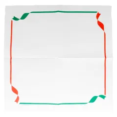 SERVIETTES ECOLABEL DOUBLE POINT 'TRATTORIA' 18 G/M2 40x40 CM BLANC OUATE (1200 UNITÉ)