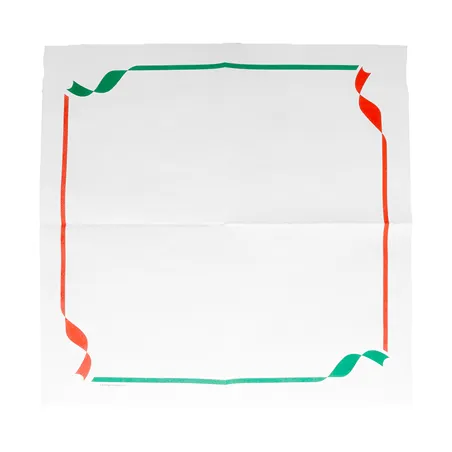 SERVIETTES ECOLABEL DOUBLE POINT 'TRATTORIA' 18 G/M2 40x40 CM BLANC OUATE (1200 UNITÉ)