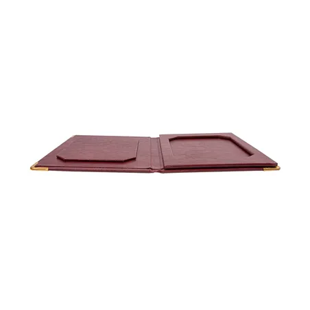 BOÎTE POUR ADDITION ET CHANGE   17x22,8x2 CM BORDEAUX CUIR (1 UNITÉ)