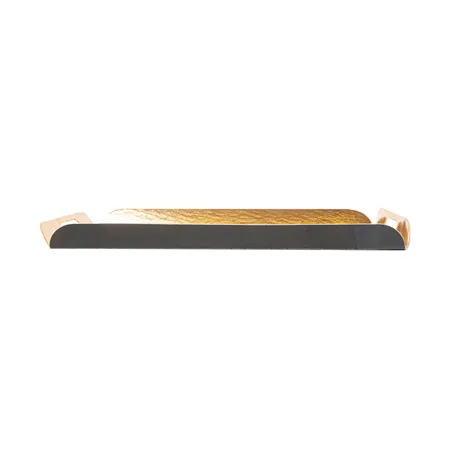 PLATEAUX AVEC ANSES  750 G/M2 28x19+2 CM OR/NOIR CARTON (25 UNITÉ)