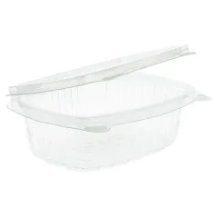 RÉCIPIENTS + COUVERCLE 250 ML 13,2x9,5x4,1 CM TRANSPARENT RPET (600 UNITÉ)