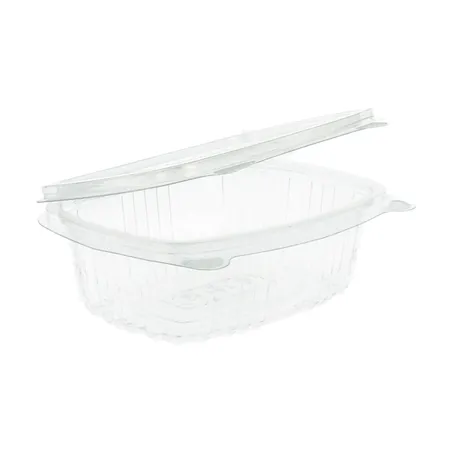 RÉCIPIENTS + COUVERCLE  250 ML 13,2x9,5x4,1 CM TRANSPARENT RPET (600 UNITÉ)
