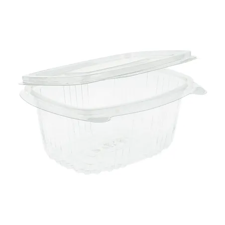RÉCIPIENTS + COUVERCLE  375 ML 13,2x9,5x6 CM TRANSPARENT RPET (600 UNITÉ)