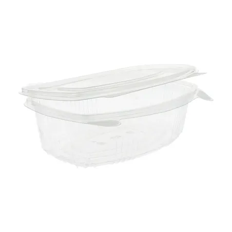RÉCIPIENTS + COUVERCLE  750 ML 17,7x12,5x6,3 CM TRANSPARENT RPET (400 UNITÉ)