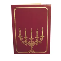 CARTE 2 VOLETS "CANDELABRE"