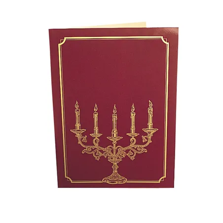CARTE 2 VOLETS "CANDELABRE"