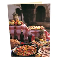 CARTE 2 VOLETS "PAELLA"