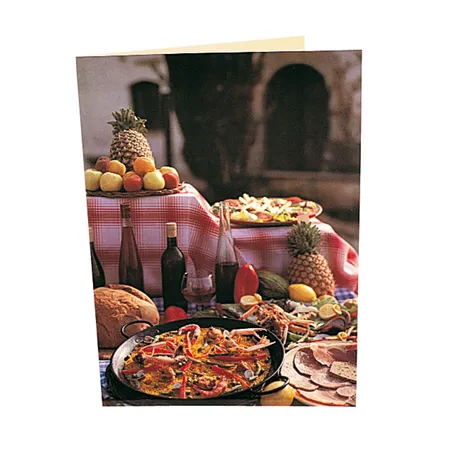 CARTE 2 VOLETS "PAELLA"