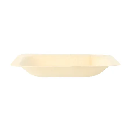 ASSIETTES CARRÉES WOOD  11,5x11,5x1,5 CM NATUREL BOIS (50 UNITÉ)