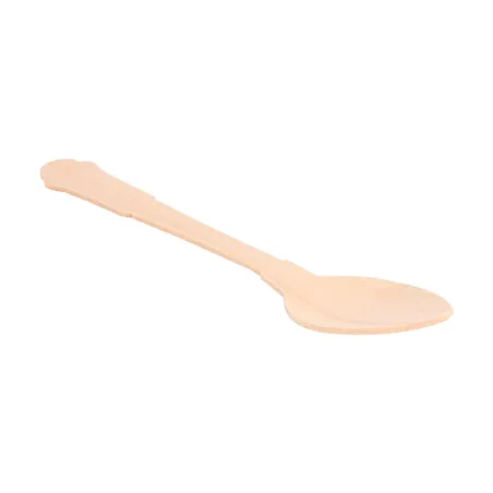 CUILLÈRES À CAFÉ WOOD  12 CM NATUREL BOIS (100 UNITÉ)